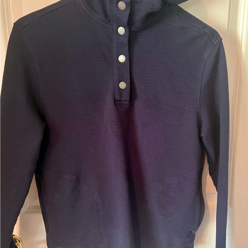 Orvis Navy Button-Up Pullover